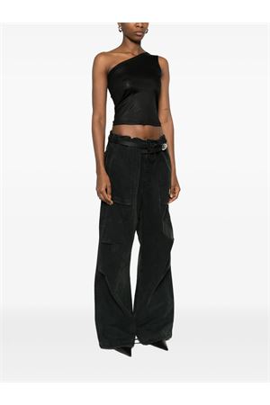 Ziggy T in jersey nero RICK OWENS DRKSHDW | DS01F4114JL09